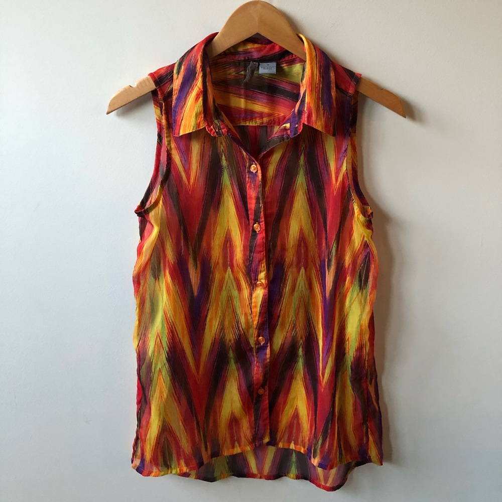 Autumn Colors Button-Down Tank!